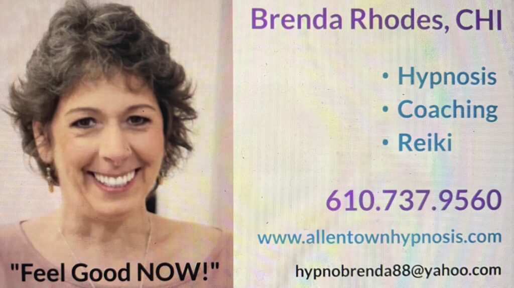 Choose a Hypnotherapist- Brenda is a world renowned hypnotist.